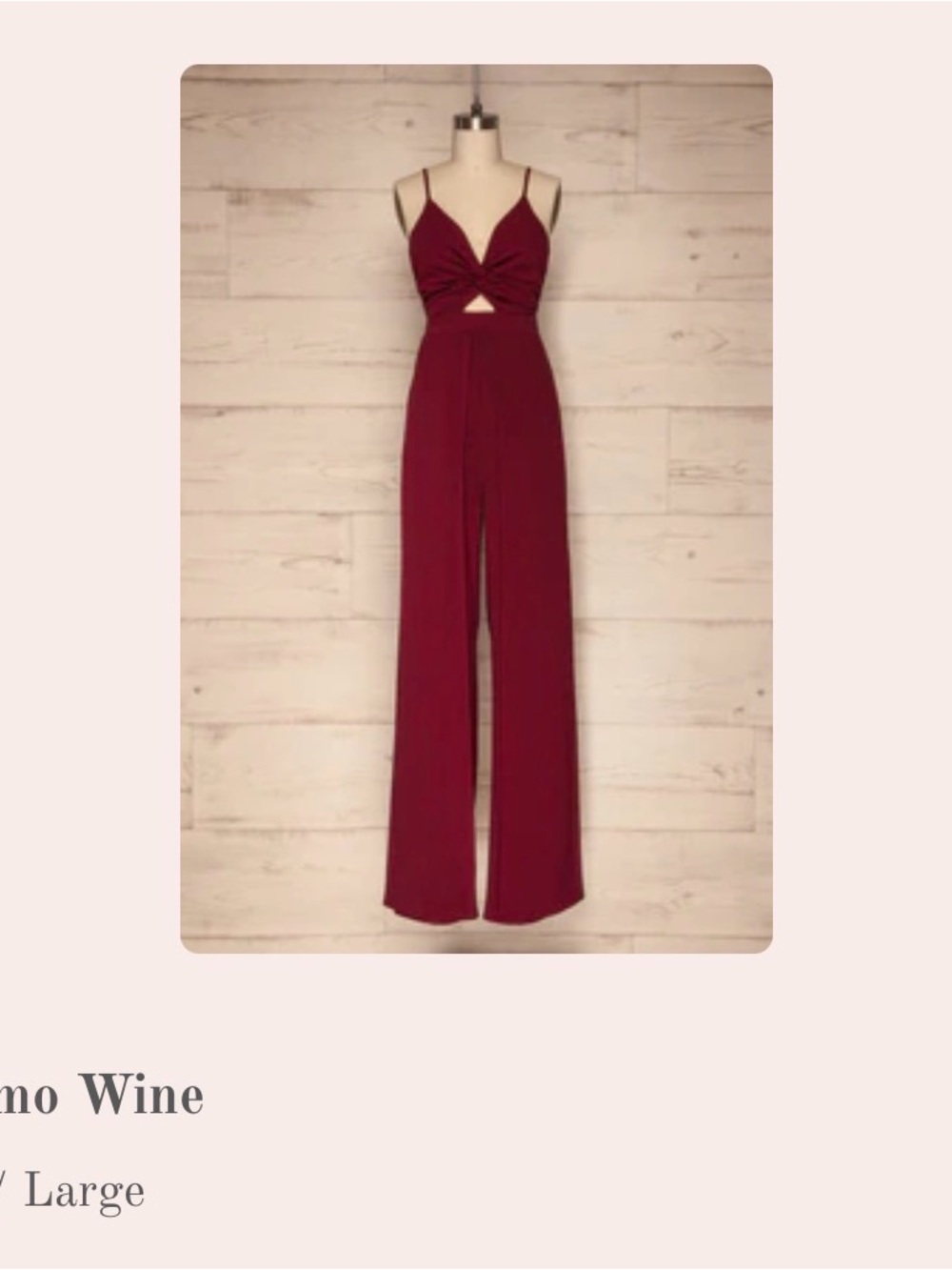 Luxxel Burgundy Spaghetti-Strap Maxi Dress